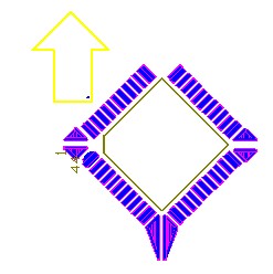 OFP和PLCC型集成塊如采用紅膠工藝過波峰,需采用斜角45度方式擺放，且每邊的最后一個引腳均需添加盜錫焊盤